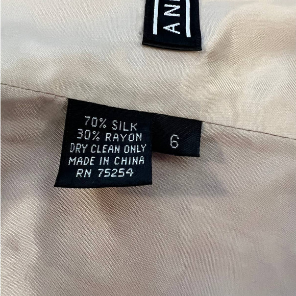 Ann May Silk Blend Jacket in Pink and Cream Size 6 - Picture 5 of 5